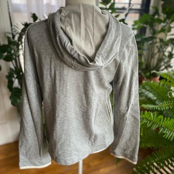 Donna Karan Intimates Gray Zip Up Hoodie - Picture 4 of 4